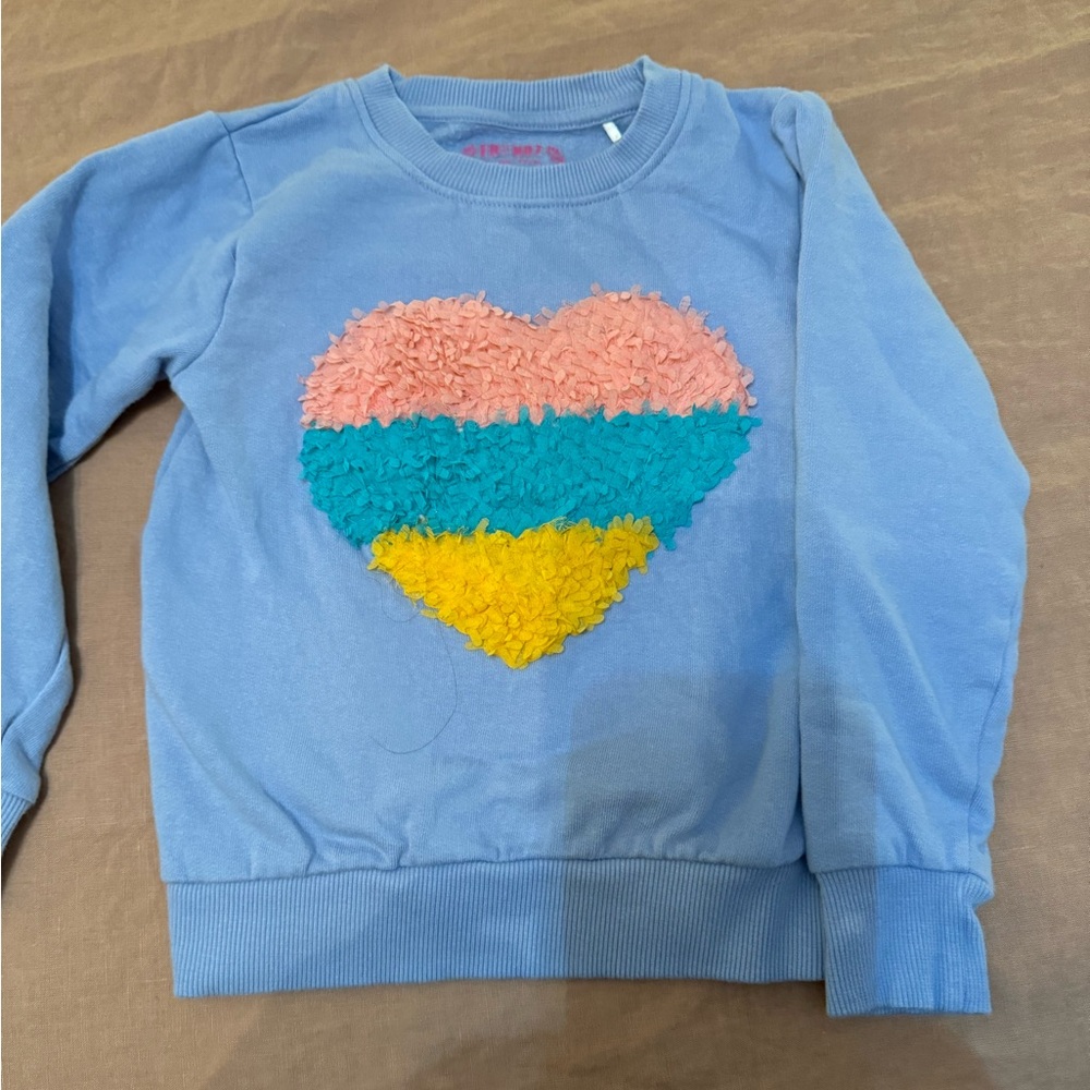 Children's Blue Heart Sweater